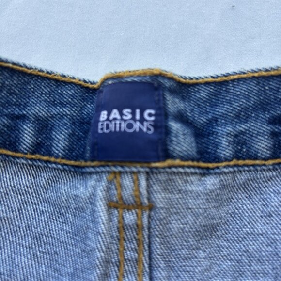 Basic Editions Straight Denim Jeans Men's 38Wx30L Blue Cotton 5 Pockets - Picture 6 of 16
